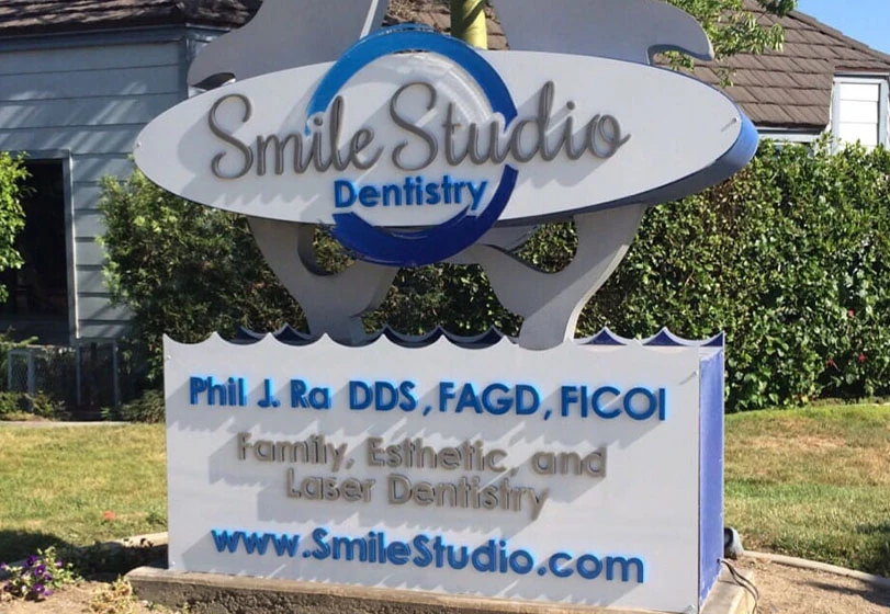 Outside Upland, CA dental office Smile Studio Dentistry's office